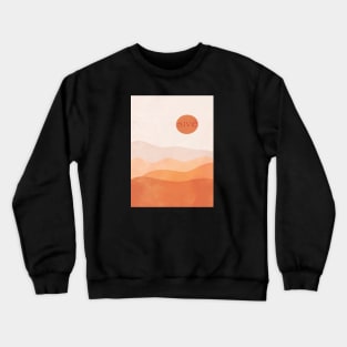 Responsive Abstract warm Deser, inspirational meanings Crewneck Sweatshirt